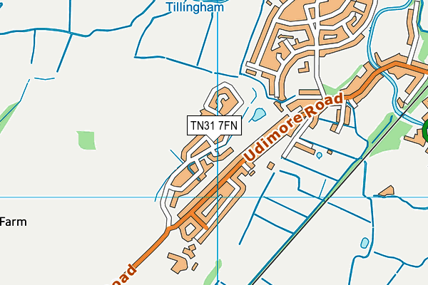 TN31 7FN map - OS VectorMap District (Ordnance Survey) TN31 7FN map - OS VectorMap District (Ordnance Survey)
