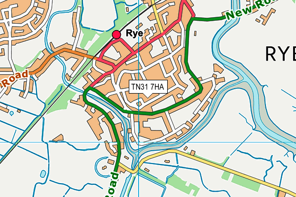 TN31 7HA map - OS VectorMap District (Ordnance Survey) TN31 7HA map - OS VectorMap District (Ordnance Survey)
