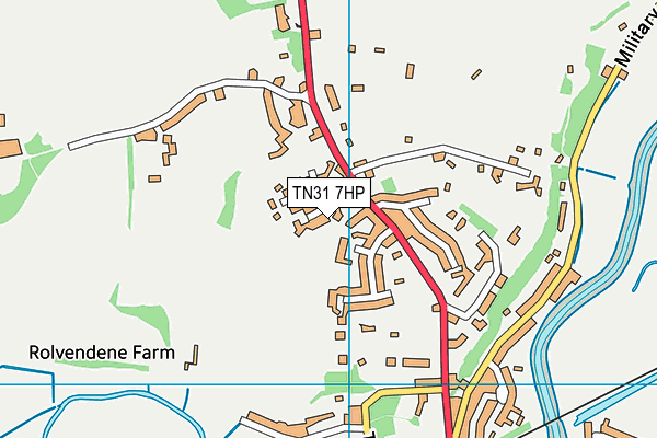 TN31 7HP map - OS VectorMap District (Ordnance Survey) TN31 7HP map - OS VectorMap District (Ordnance Survey)