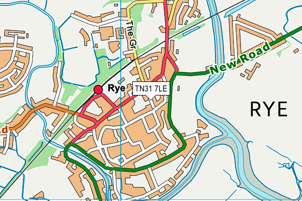 TN31 7LE map - OS VectorMap District (Ordnance Survey) TN31 7LE map - OS VectorMap District (Ordnance Survey)