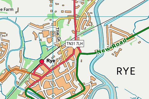 TN31 7LH map - OS VectorMap District (Ordnance Survey) TN31 7LH map - OS VectorMap District (Ordnance Survey)