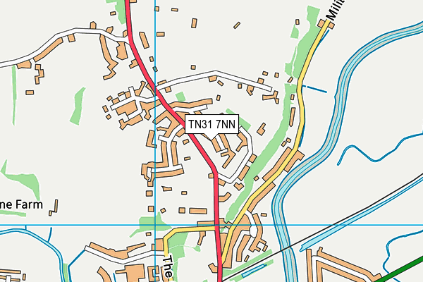 TN31 7NN map - OS VectorMap District (Ordnance Survey) TN31 7NN map - OS VectorMap District (Ordnance Survey)