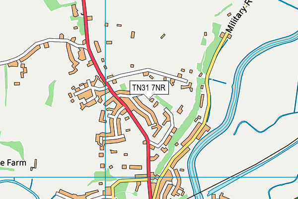 TN31 7NR map - OS VectorMap District (Ordnance Survey) TN31 7NR map - OS VectorMap District (Ordnance Survey)