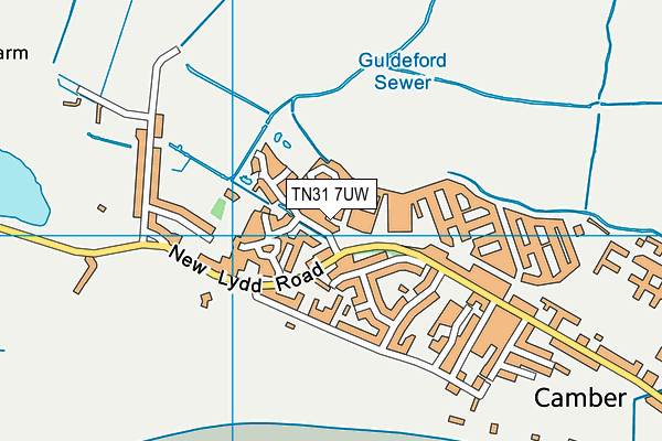TN31 7UW map - OS VectorMap District (Ordnance Survey) TN31 7UW map - OS VectorMap District (Ordnance Survey)