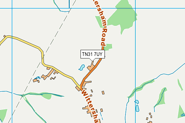 TN31 7UY map - OS VectorMap District (Ordnance Survey) TN31 7UY map - OS VectorMap District (Ordnance Survey)