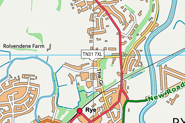 TN31 7XL map - OS VectorMap District (Ordnance Survey) TN31 7XL map - OS VectorMap District (Ordnance Survey)