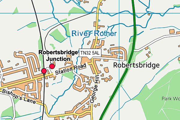 TN32 5AL map - OS VectorMap District (Ordnance Survey) TN32 5AL map - OS VectorMap District (Ordnance Survey)