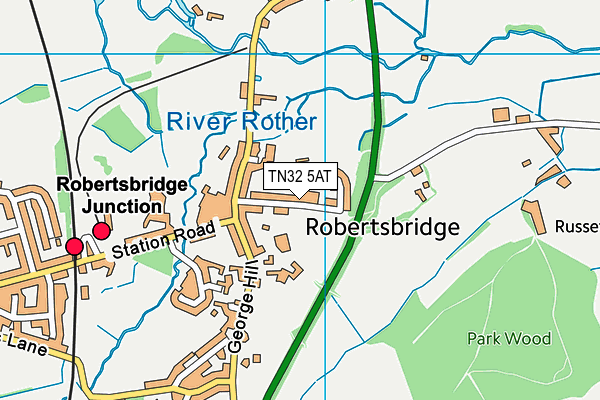 TN32 5AT map - OS VectorMap District (Ordnance Survey) TN32 5AT map - OS VectorMap District (Ordnance Survey)