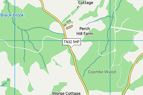 TN32 5HP map - OS VectorMap District (Ordnance Survey) TN32 5HP map - OS VectorMap District (Ordnance Survey)