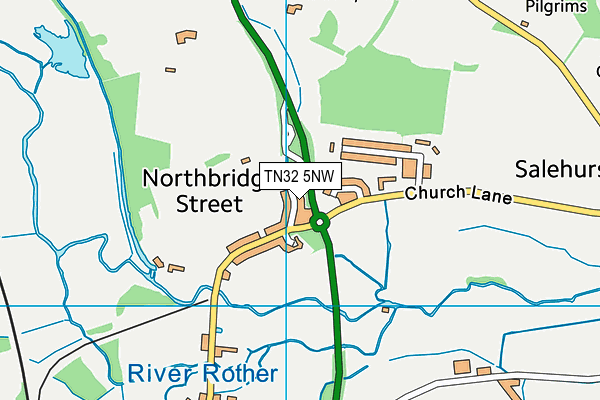 TN32 5NW map - OS VectorMap District (Ordnance Survey) TN32 5NW map - OS VectorMap District (Ordnance Survey)