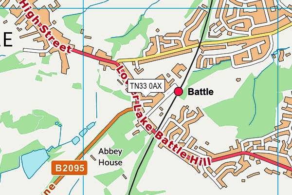 TN33 0AX map - OS VectorMap District (Ordnance Survey) TN33 0AX map - OS VectorMap District (Ordnance Survey)
