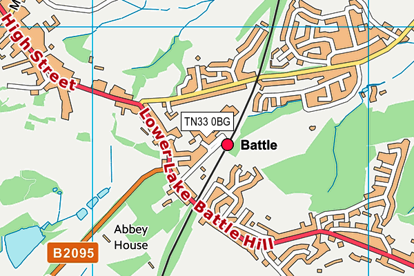TN33 0BG map - OS VectorMap District (Ordnance Survey) TN33 0BG map - OS VectorMap District (Ordnance Survey)
