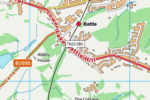 TN33 0BX map - OS VectorMap District (Ordnance Survey) TN33 0BX map - OS VectorMap District (Ordnance Survey)