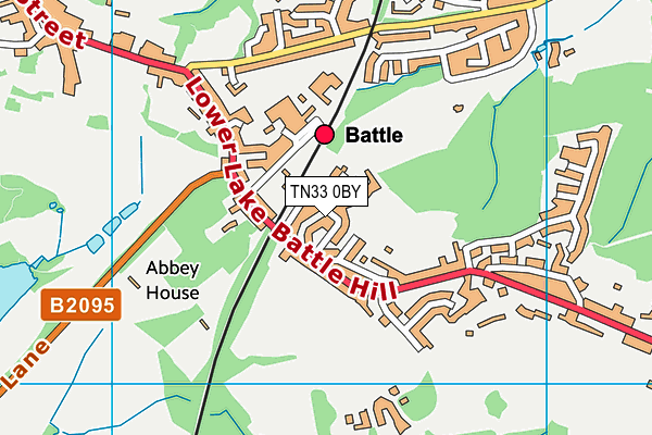 TN33 0BY map - OS VectorMap District (Ordnance Survey)