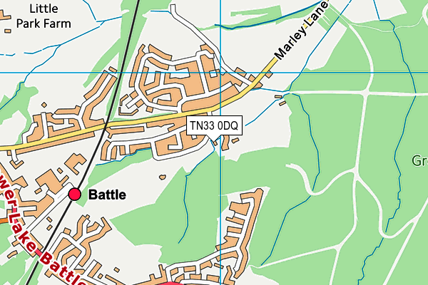TN33 0DQ map - OS VectorMap District (Ordnance Survey) TN33 0DQ map - OS VectorMap District (Ordnance Survey)