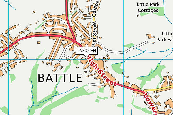 TN33 0EH map - OS VectorMap District (Ordnance Survey) TN33 0EH map - OS VectorMap District (Ordnance Survey)