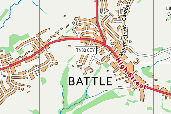 TN33 0EY map - OS VectorMap District (Ordnance Survey) TN33 0EY map - OS VectorMap District (Ordnance Survey)