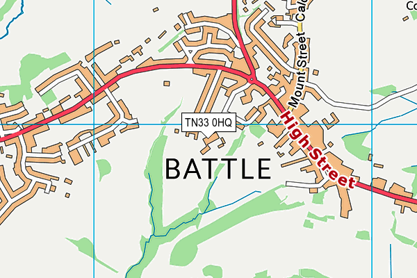 TN33 0HQ map - OS VectorMap District (Ordnance Survey)