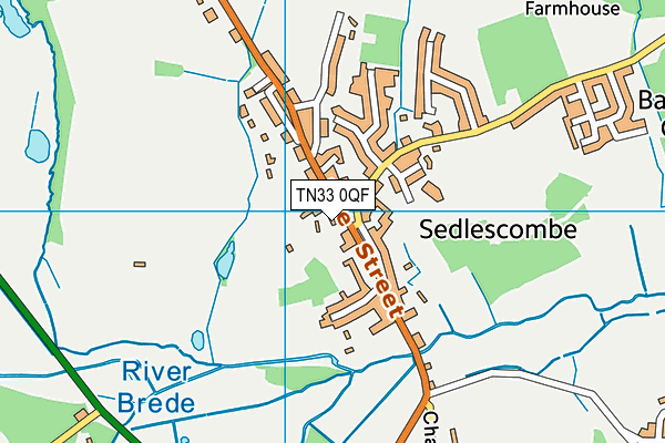 TN33 0QF map - OS VectorMap District (Ordnance Survey) TN33 0QF map - OS VectorMap District (Ordnance Survey)