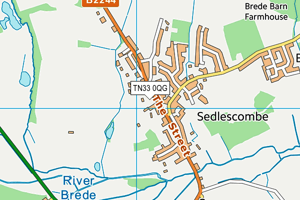 TN33 0QG map - OS VectorMap District (Ordnance Survey) TN33 0QG map - OS VectorMap District (Ordnance Survey)