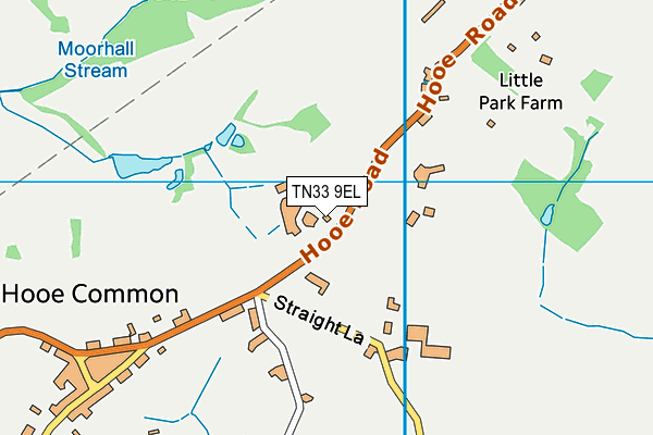 TN33 9EL map - OS VectorMap District (Ordnance Survey) TN33 9EL map - OS VectorMap District (Ordnance Survey)