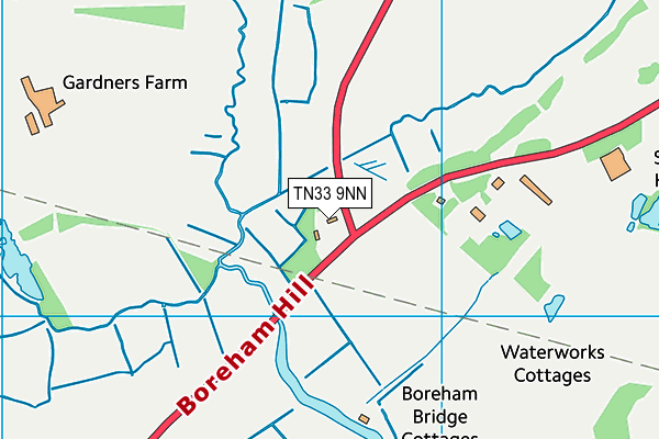TN33 9NN map - OS VectorMap District (Ordnance Survey) TN33 9NN map - OS VectorMap District (Ordnance Survey)