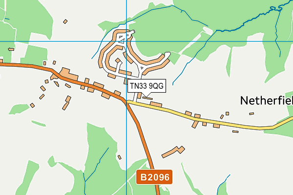 TN33 9QG map - OS VectorMap District (Ordnance Survey) TN33 9QG map - OS VectorMap District (Ordnance Survey)