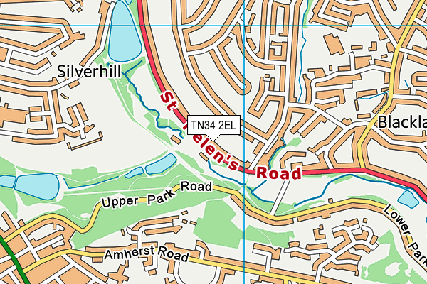 TN34 2EL map - OS VectorMap District (Ordnance Survey) TN34 2EL map - OS VectorMap District (Ordnance Survey)