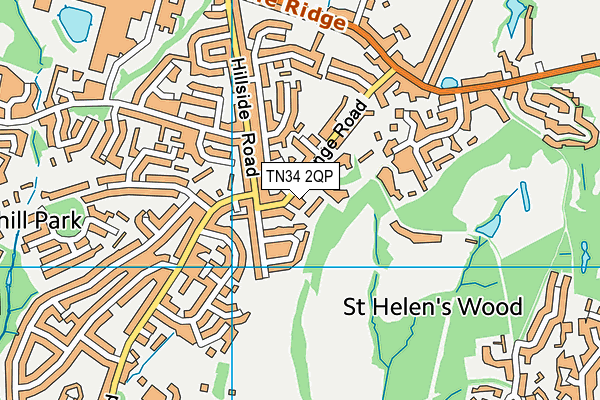 TN34 2QP map - OS VectorMap District (Ordnance Survey) TN34 2QP map - OS VectorMap District (Ordnance Survey)