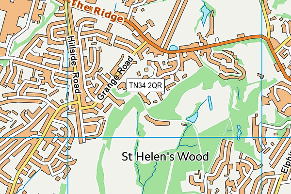 TN34 2QR map - OS VectorMap District (Ordnance Survey) TN34 2QR map - OS VectorMap District (Ordnance Survey)