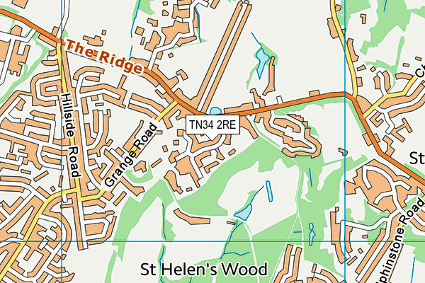 TN34 2RE map - OS VectorMap District (Ordnance Survey) TN34 2RE map - OS VectorMap District (Ordnance Survey)
