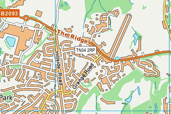 TN34 2RP map - OS VectorMap District (Ordnance Survey) TN34 2RP map - OS VectorMap District (Ordnance Survey)