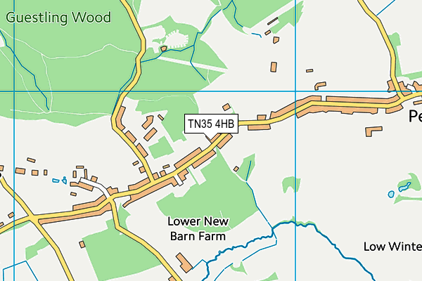 TN35 4HB map - OS VectorMap District (Ordnance Survey) TN35 4HB map - OS VectorMap District (Ordnance Survey)