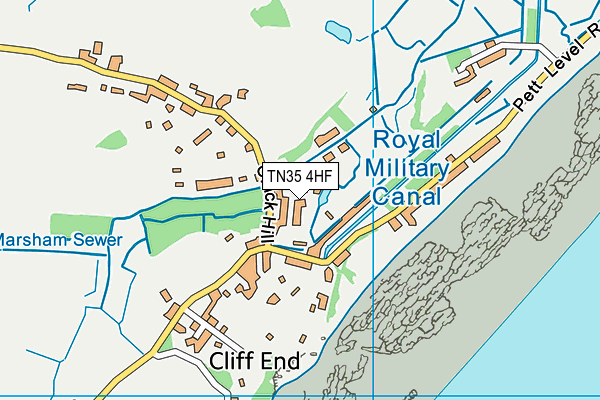 TN35 4HF map - OS VectorMap District (Ordnance Survey) TN35 4HF map - OS VectorMap District (Ordnance Survey)