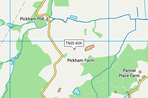 TN35 4HX map - OS VectorMap District (Ordnance Survey) TN35 4HX map - OS VectorMap District (Ordnance Survey)