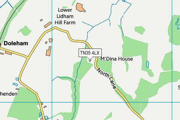 TN35 4LX map - OS VectorMap District (Ordnance Survey) TN35 4LX map - OS VectorMap District (Ordnance Survey)