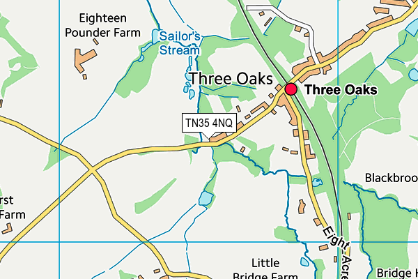 TN35 4NQ map - OS VectorMap District (Ordnance Survey) TN35 4NQ map - OS VectorMap District (Ordnance Survey)