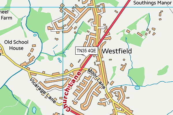 TN35 4QE map - OS VectorMap District (Ordnance Survey) TN35 4QE map - OS VectorMap District (Ordnance Survey)