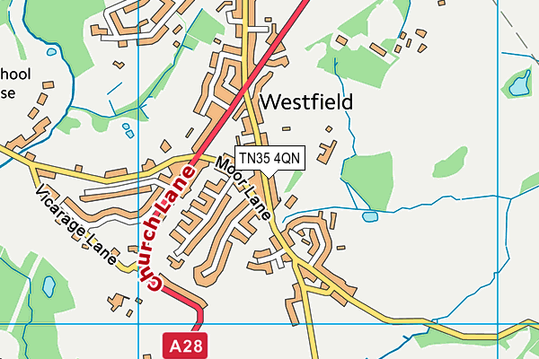 TN35 4QN map - OS VectorMap District (Ordnance Survey) TN35 4QN map - OS VectorMap District (Ordnance Survey)