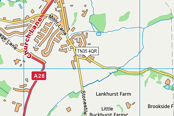 TN35 4QR map - OS VectorMap District (Ordnance Survey) TN35 4QR map - OS VectorMap District (Ordnance Survey)