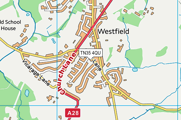 TN35 4QU map - OS VectorMap District (Ordnance Survey)