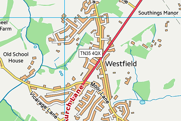 TN35 4QX map - OS VectorMap District (Ordnance Survey) TN35 4QX map - OS VectorMap District (Ordnance Survey)