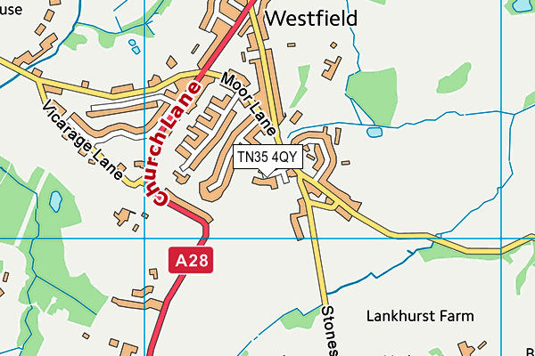 TN35 4QY map - OS VectorMap District (Ordnance Survey) TN35 4QY map - OS VectorMap District (Ordnance Survey)