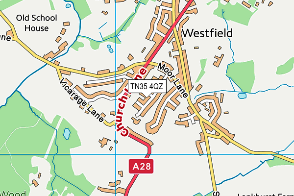 TN35 4QZ map - OS VectorMap District (Ordnance Survey) TN35 4QZ map - OS VectorMap District (Ordnance Survey)