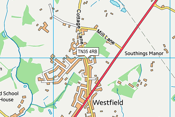 TN35 4RB map - OS VectorMap District (Ordnance Survey) TN35 4RB map - OS VectorMap District (Ordnance Survey)