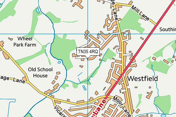TN35 4RQ map - OS VectorMap District (Ordnance Survey) TN35 4RQ map - OS VectorMap District (Ordnance Survey)