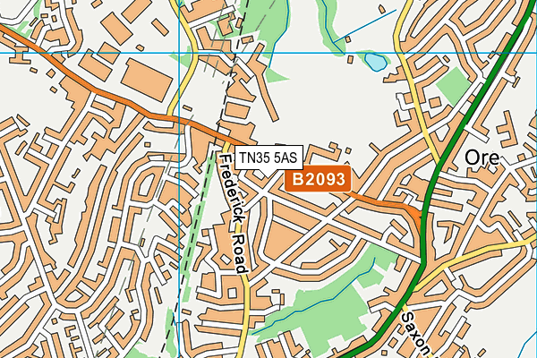 TN35 5AS map - OS VectorMap District (Ordnance Survey) TN35 5AS map - OS VectorMap District (Ordnance Survey)