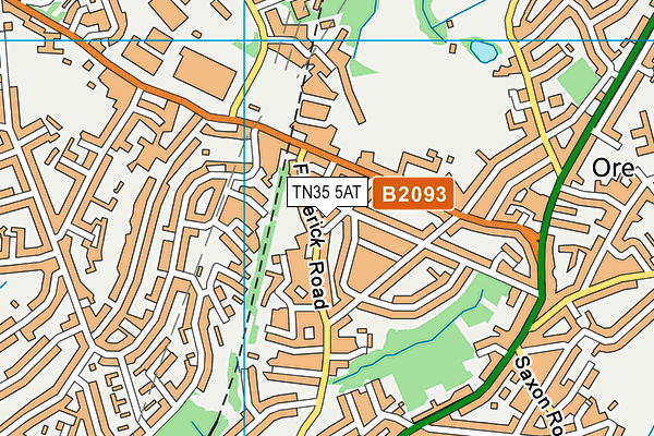 TN35 5AT map - OS VectorMap District (Ordnance Survey) TN35 5AT map - OS VectorMap District (Ordnance Survey)