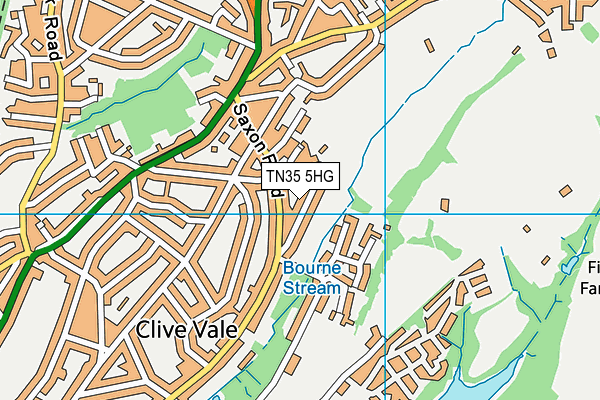 TN35 5HG map - OS VectorMap District (Ordnance Survey) TN35 5HG map - OS VectorMap District (Ordnance Survey)