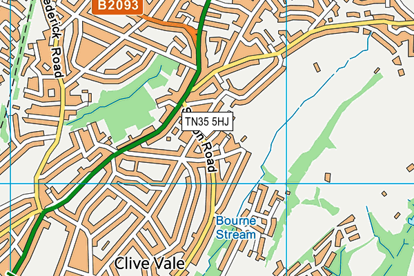 TN35 5HJ map - OS VectorMap District (Ordnance Survey) TN35 5HJ map - OS VectorMap District (Ordnance Survey)